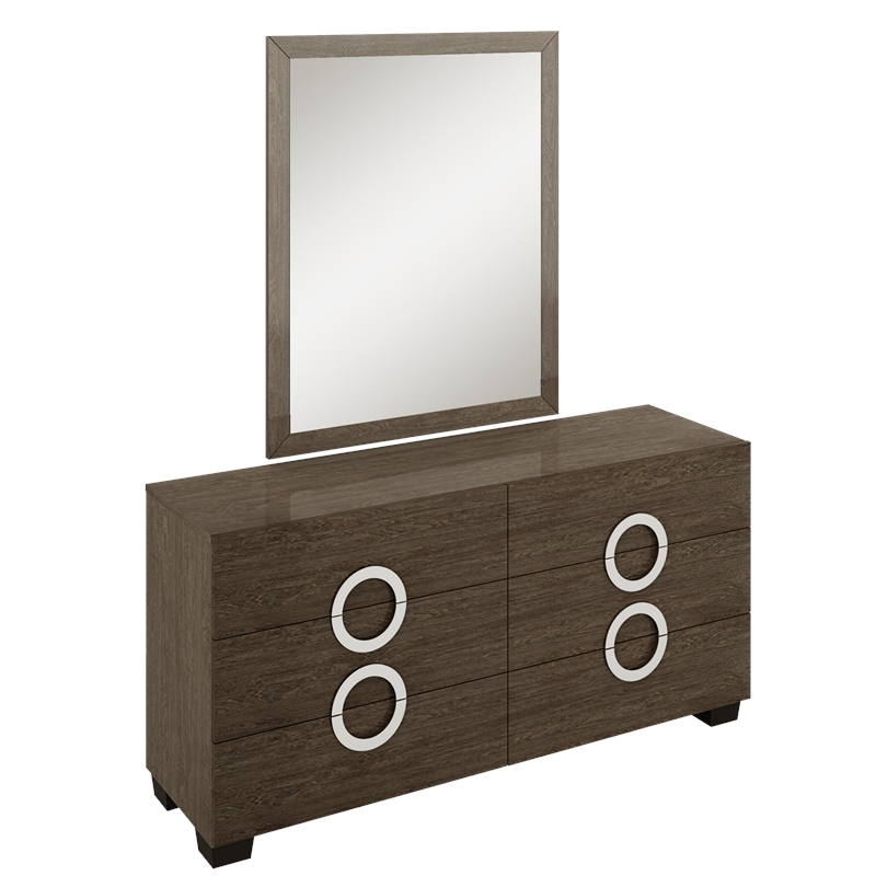 Pemberly Row Contemporary 4-Piece Wood Eastern King Bedroom Set in Gray