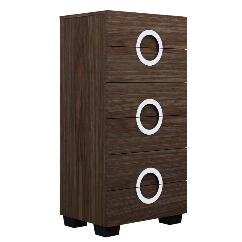 Pemberly Row 4-Piece Wood Eastern King Bedroom Set in Wenge color