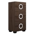 Pemberly Row 4-Piece Wood Eastern King Bedroom Set in Wenge color