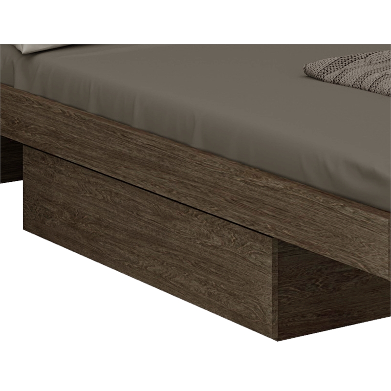 Pemberly Row 4-Piece Wood Eastern King Bedroom Set in Wenge color