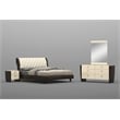 Pemberly Row 4-Piece Wood California King Bedroom Set in Beige