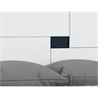 Pemberly Row Modern Lacquer Wood Eastern King Bed in Gloss White