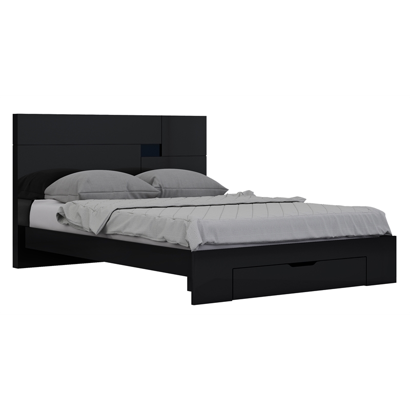Pemberly Row 4-Piece Wood California King Bedroom Set in Black
