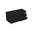 Pemberly Row 4-Piece Wood California King Bedroom Set in Black