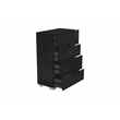Pemberly Row 4-Piece Wood California King Bedroom Set in Black