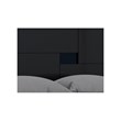 Pemberly Row Contemporary 4-Piece Wood Queen Bedroom Set in Black