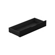 Pemberly Row Contemporary 4-Piece Wood Queen Bedroom Set in Black