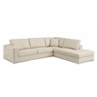 Pemberly Row Transitional Italian Top Grain Leather Sectional