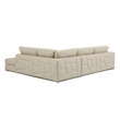 Pemberly Row Transitional Italian Top Grain Leather Sectional