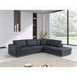 Pemberly Row Transitional Italian Top Grain Leather Sectional