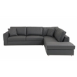 Pemberly Row Transitional Italian Top Grain Leather Sectional