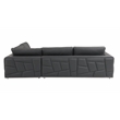 Pemberly Row Transitional Italian Top Grain Leather Sectional