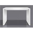 Pemberly Row Wood MDF Lacquered Bar Table in White (60