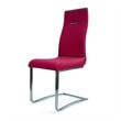 Pemberly Row Dining Chair White Polyurethane Seat with Steel Base (Set of 2)