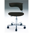 Pemberly Row Contemporary Polyurethane Office Chair in Black