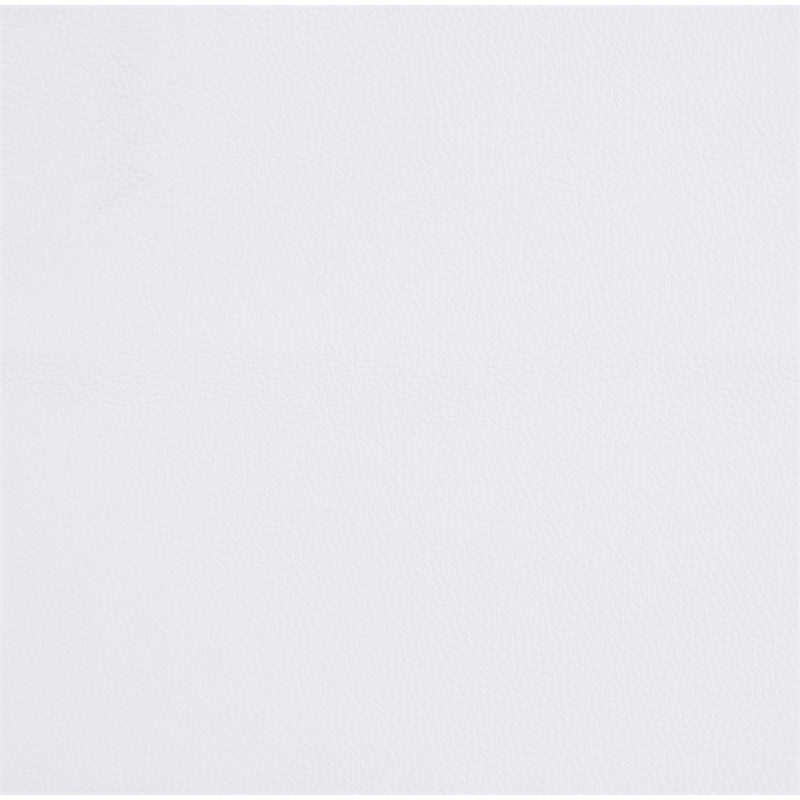 Pemberly Row Italian Leather Loveseat with Power Recliner in White