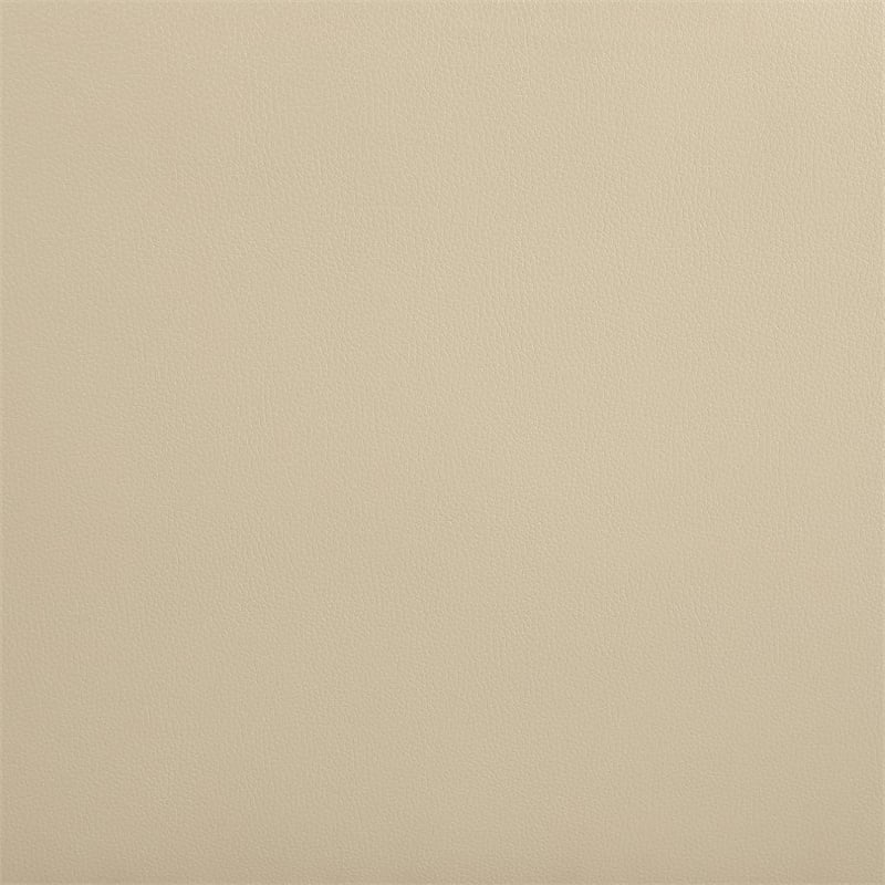 Pemberly Row Modern Contemporary Leather Console Loveseat in Beige
