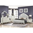 Pemberly Row Contemporary Mirror Framed Chest made with Wood in White