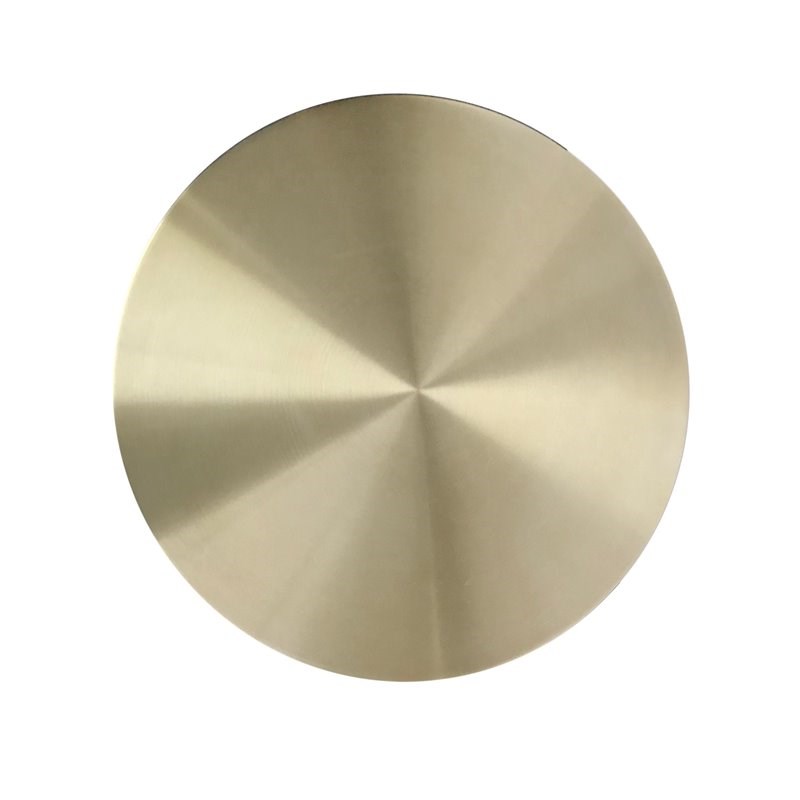 Pemberly Row Mushroom Shaped Aluminum End Table in Glam Gold Finish