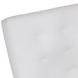 Pemberly Row Accent Chair Blended Leather and Chrome Frame / White