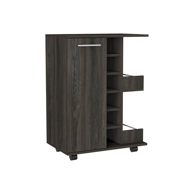 Pemberly Row 2 Piece Living Room Set in Brown Engineered Wood