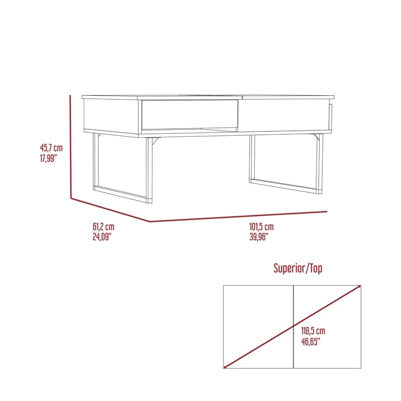 Pemberly Row 2 Piece Living Room Set in Brown Engineered Wood