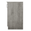 Pemberly Row Contemporary 3-Door Credenza Storage Cabinet in Gray Oak
