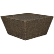 Pemberly Row Square Tapered Transitional Wood Coffee Table in Walnut