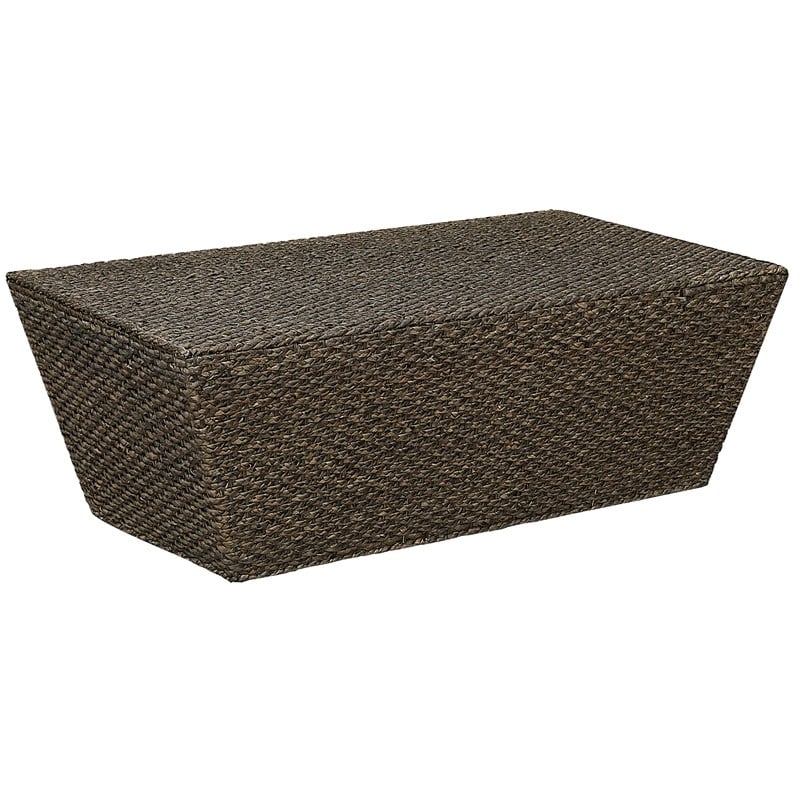 Pemberly Row Rectangle Tapered Transitional Wood Coffee Table in Walnut