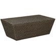 Pemberly Row Rectangle Tapered Transitional Wood Coffee Table in Walnut
