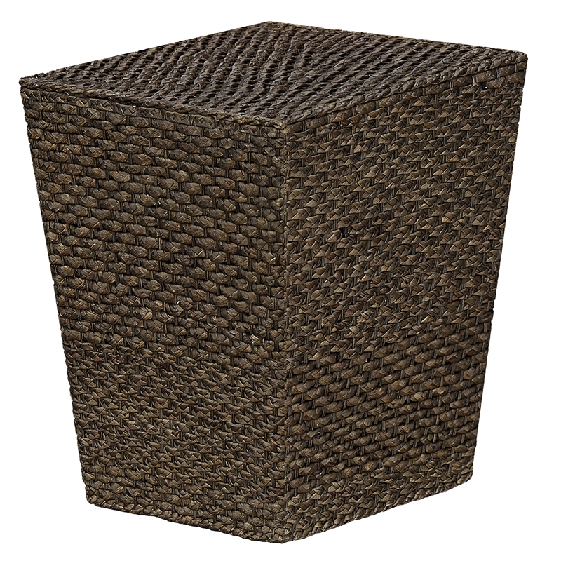 Pemberly Row Square Tapered Transitional Wood Side Table in Walnut