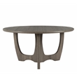Pemberly Row Contemporary Wood Coffee Table with Carved Leg in Gray