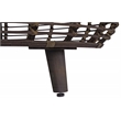Pemberly Row Modern Transitional Rattan Coffee Table in Espresso