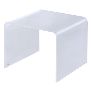 Pemberly Row Lucite Acrylic Cocktail Tables in Clear (Set of 2)