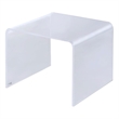 Pemberly Row Lucite Acrylic Cocktail Tables in Clear (Set of 2)
