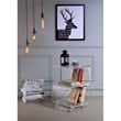 Pemberly Row G-shape Lucite and Acrylic Accent Table in Clear