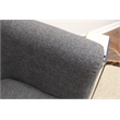 Pemberly Row Traditional Fabric & EPS Club Chair in Dark Gray