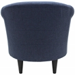 Pemberly Row Modern Traditional Fabric & EPS Club Chair in Blue