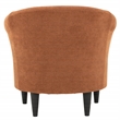 Pemberly Row Modern Traditional Polyester Fabric Chair in Orange