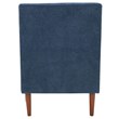 Pemberly Row Traditional Fabric and EPS Arm Chair in Navy Blue