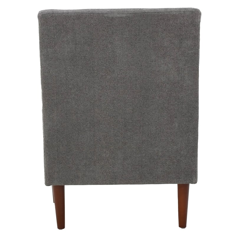 Pemberly Row Modern Traditional Fabric and EPS Arm Chair in Gray