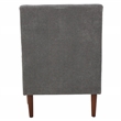 Pemberly Row Modern Traditional Fabric and EPS Arm Chair in Gray