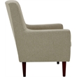 Pemberly Row Modern Traditional Fabric and EPS Arm Chair in Beige