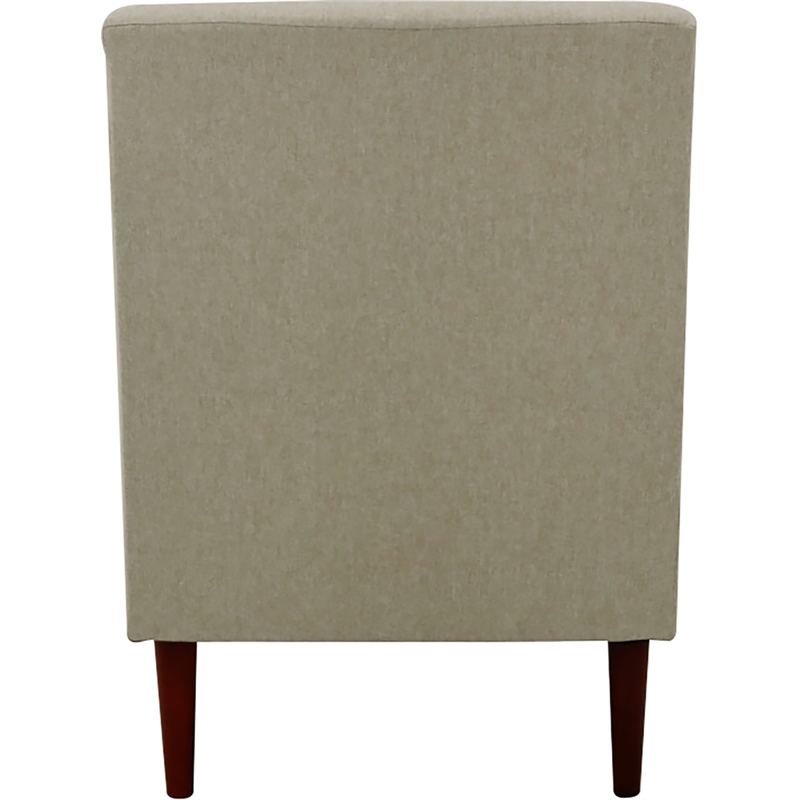 Pemberly Row Modern Traditional Fabric and EPS Arm Chair in Beige