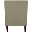 Pemberly Row Modern Traditional Fabric and EPS Arm Chair in Beige