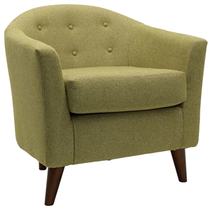 Pemberly Row 19&quotH Traditional Fabric Accent Chair in Sage Green