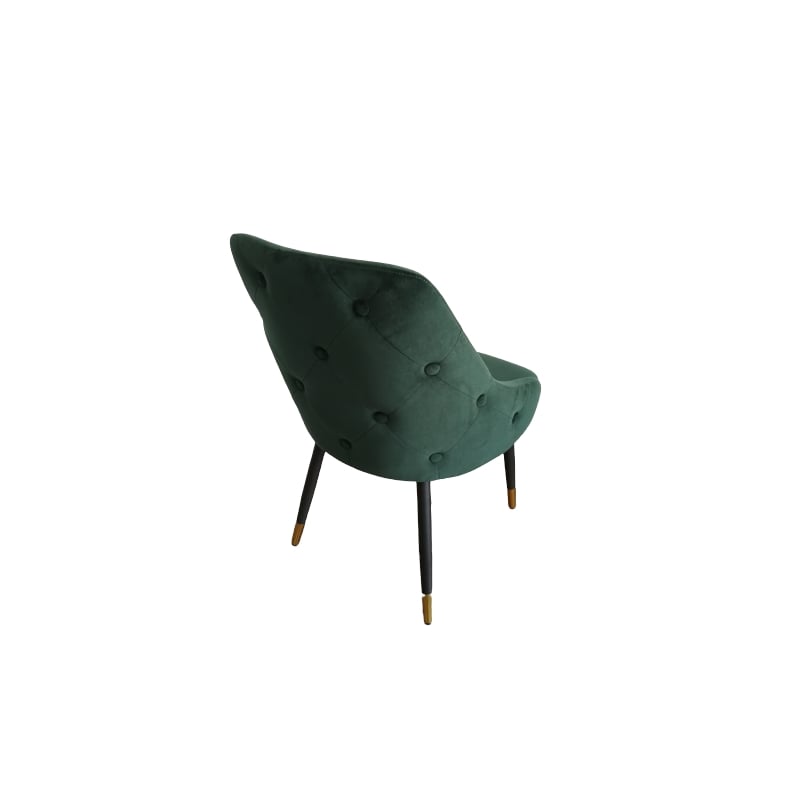Pemberly Row Contemporary Velvet Dining Chairs in Green (Set of 2)