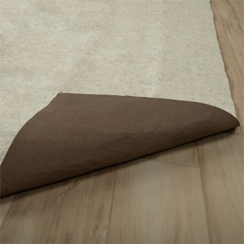 Pemberly Row Dual Sided Beige/Brown Ultra Rug Pad - 2'6 x 10'