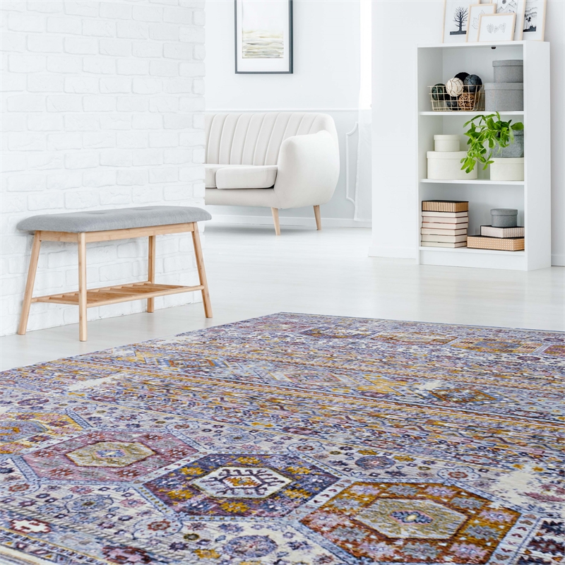 Pemberly Row Traditional Polyester 6'6