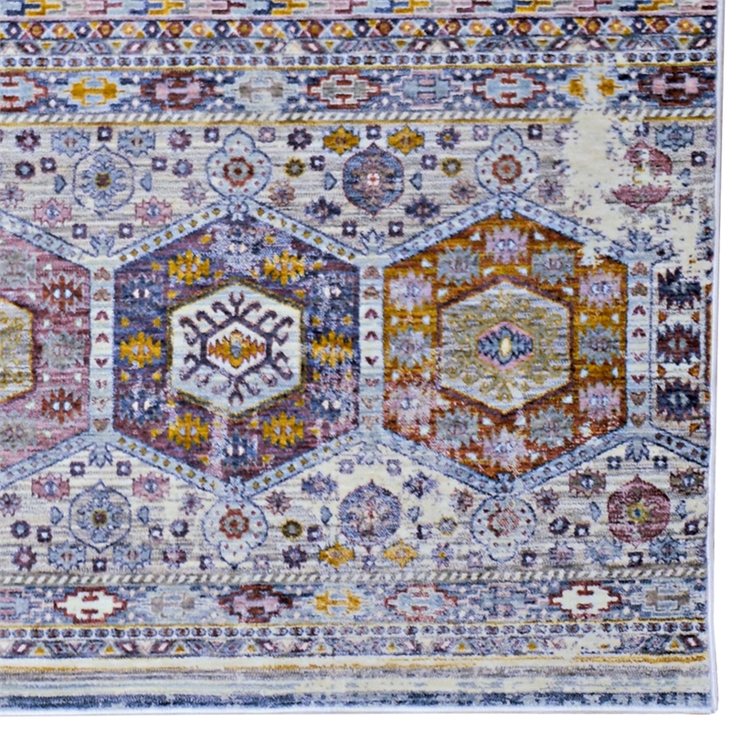 Pemberly Row Traditional Polyester 6'6